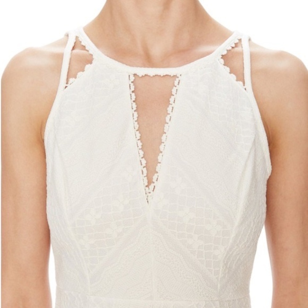 Free People Ivory Crochet Lace Flare Mini Dress - Picture 5 of 11